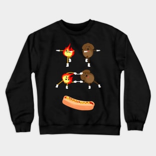 Hot Dog, Grill, Street Food, Fries, Fast food, Fun Crewneck Sweatshirt